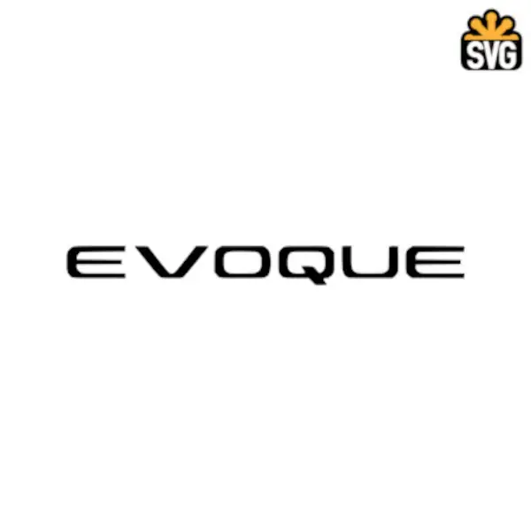 Evoque Logo SVG Digital Download, Evoque Logo SVG Vector Download File