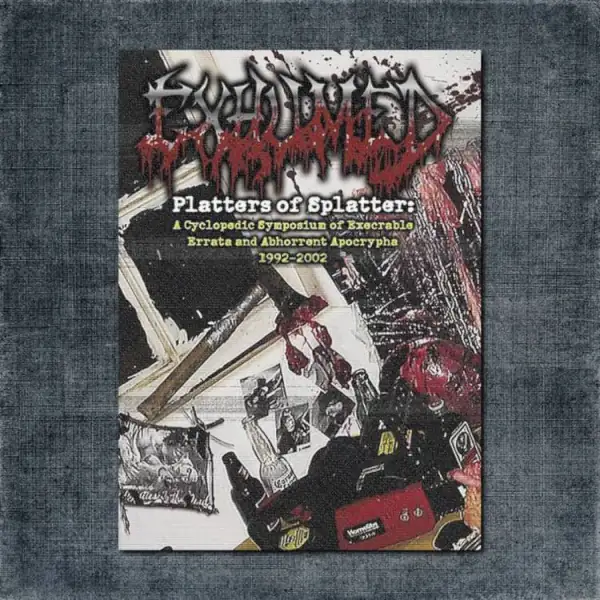 Exhumed - Platters of Splatter Back Patch, Exhumed - Platters of Splatter Album Big Back Patch