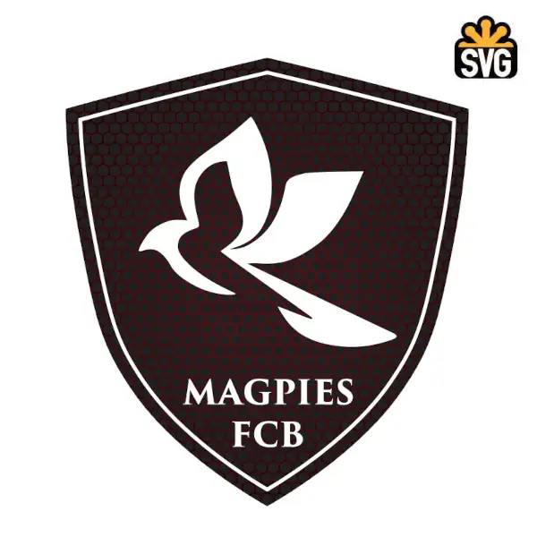 FC Bruno's Magpies Logo SVG Digital Download, FC Bruno's Magpies Logo SVG Vector Download File