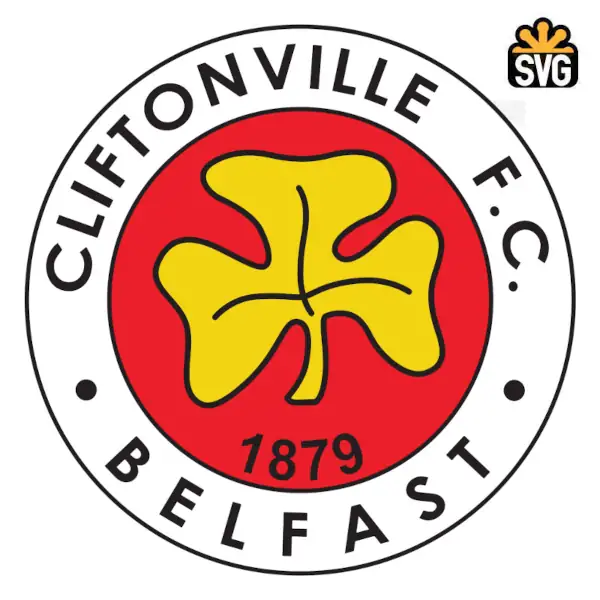 FC Cliftonville Belfast Old Logo SVG Vector Download File