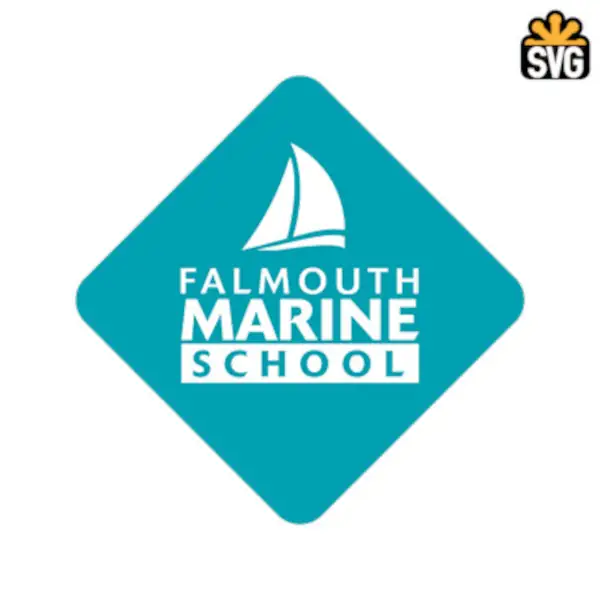Falmouth Marine School Logo SVG Digital Download, Falmouth Marine School Logo SVG Vector Download File