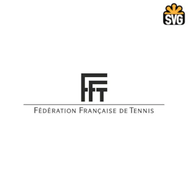 Fédération Française de Tennis Logo SVG Digital Download, Fédération Française de Tennis Logo SVG Vector Download File