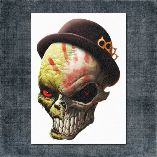 Five Finger Death Punch Back Patch, Five Finger Death Punch - 5FDP Artwork 3 Big Back Patch