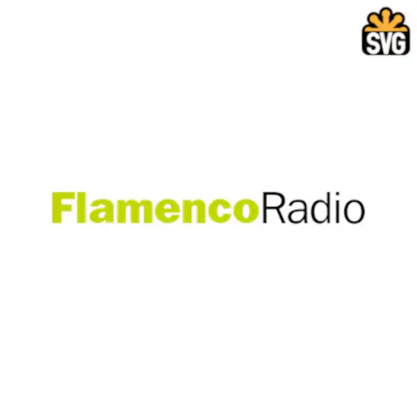 Flamenco Radio Logo SVG Digital Download, Flamenco Radio Logo SVG Vector Download File