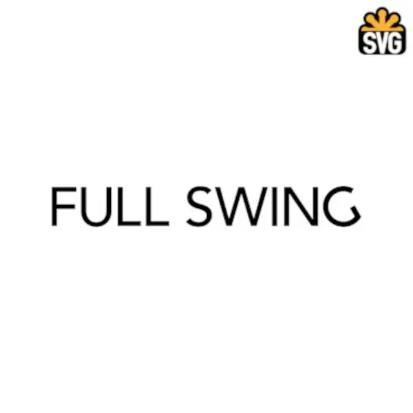 Full Swing Golf Logo SVG Digital Download, Full Swing Golf Logo SVG Vector Download File