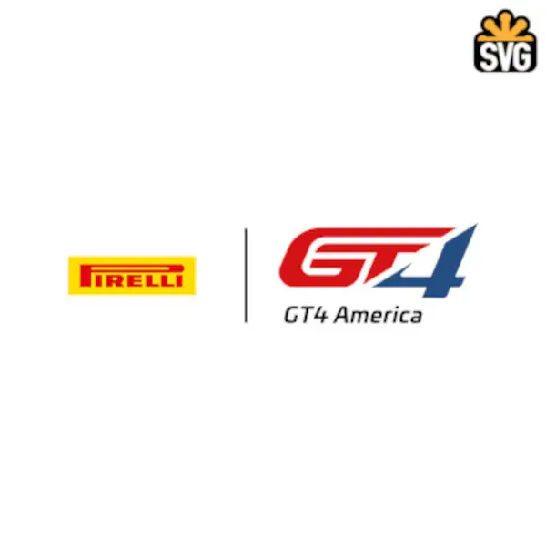 GT4 America Logo SVG Digital Download, GT4 America Logo SVG Vector Download File