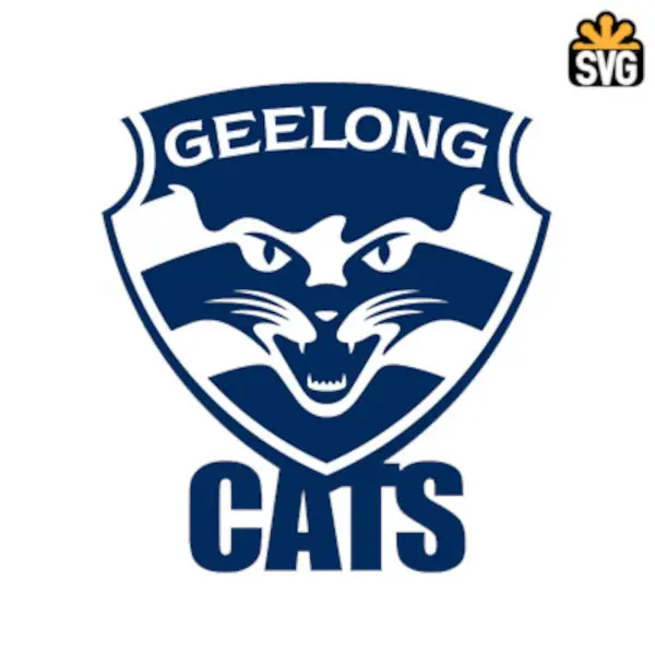 Geelong Cats FC Logo SVG Digital Download, Geelong Cats FC Logo SVG Vector Download File