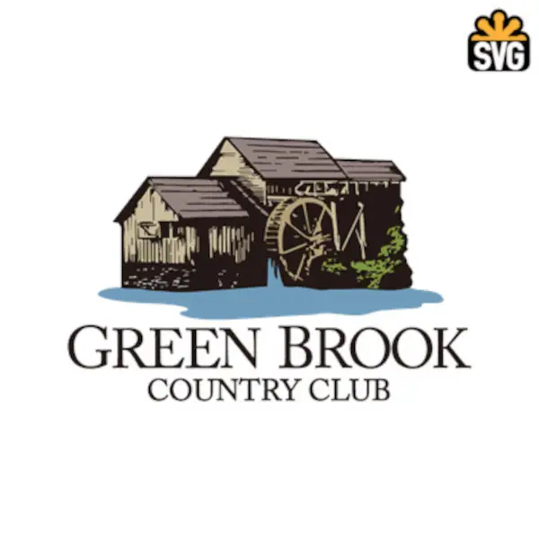 Green Brook Country Club Logo SVG Digital Download, Green Brook Country Club Logo SVG Vector Download File