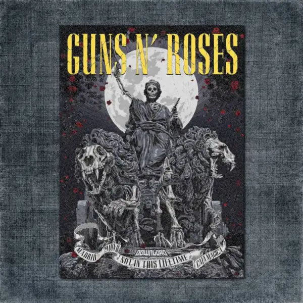 Guns N' Roses Back Patch, Guns N' Roses - Tour Cover Big Back Patch