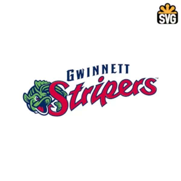 Gwinnett Stripers Logo SVG Digital Download, Gwinnett Stripers Logo SVG Vector Download File