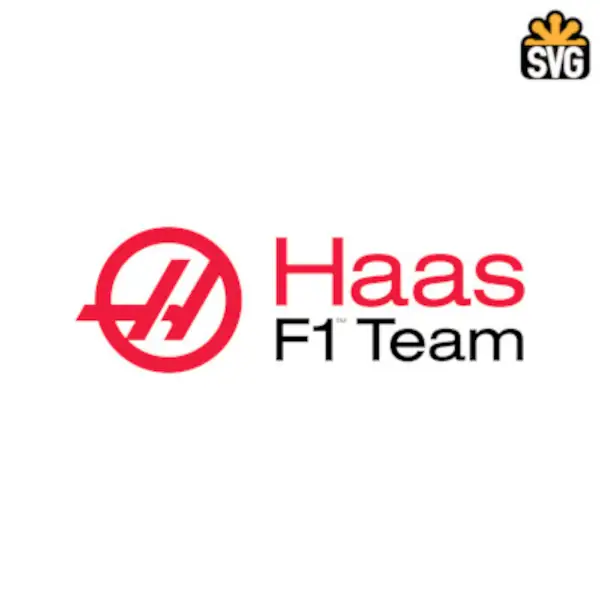 Haas F1 Team Logo SVG Digital Download, Haas F1 Team Logo SVG Vector Download File