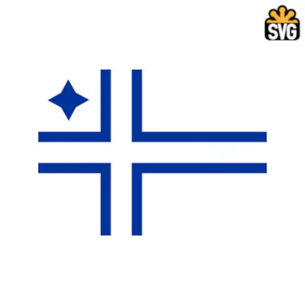 IFK Flagga Logo SVG Digital Download, IFK Flagga Logo SVG Vector Download File