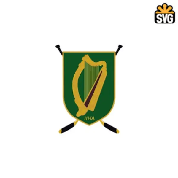 Irish Ice Hockey Association Logo SVG Digital Download, Irish Ice Hockey Association Logo SVG Vector Download File