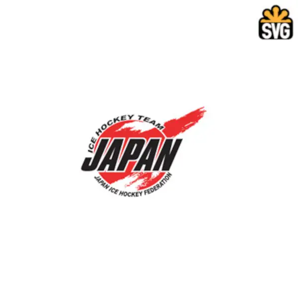 Japan Ice Hockey Federation Logo SVG Digital Download, Japan Ice Hockey Federation Logo SVG Vector Download File