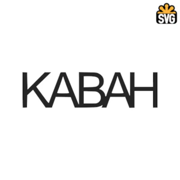 Kabah Banda Logo SVG Digital Download, Kabah Banda Logo SVG Vector Download File