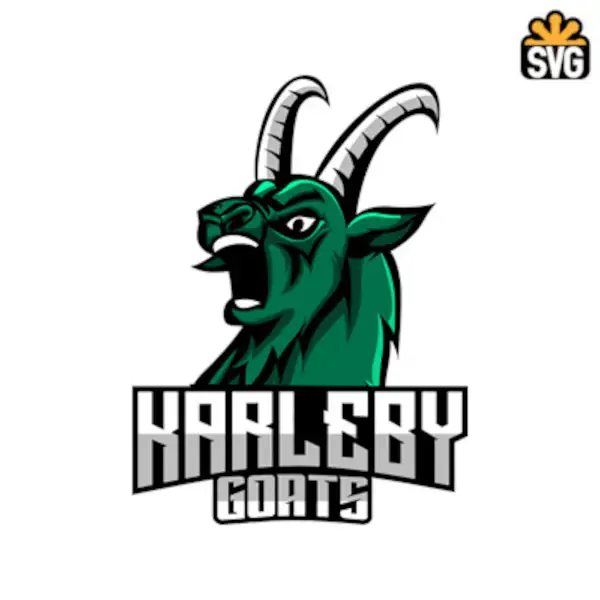 Karleby Goats Logo SVG Digital Download, Karleby Goats Logo SVG Vector Download File