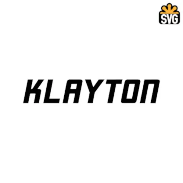 Klayton Logo SVG Digital Download, Klayton Logo SVG Vector Download File