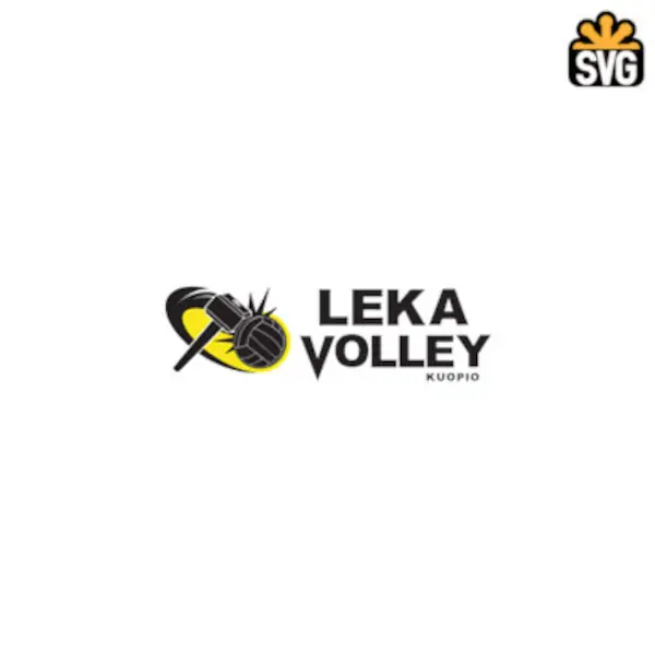 LEKA Volley Logo SVG Digital Download, LEKA Volley Logo SVG Vector Download File