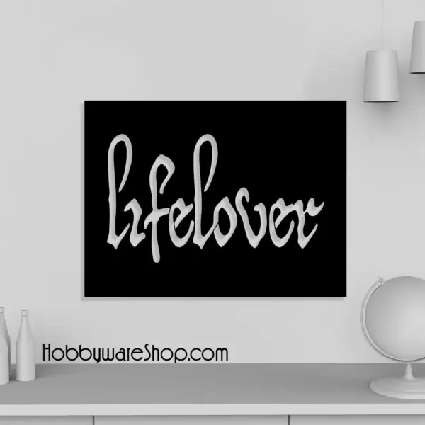 Lifelover Wall Art, Lifelover Logo Artwork Wooden Framed Object For Wall