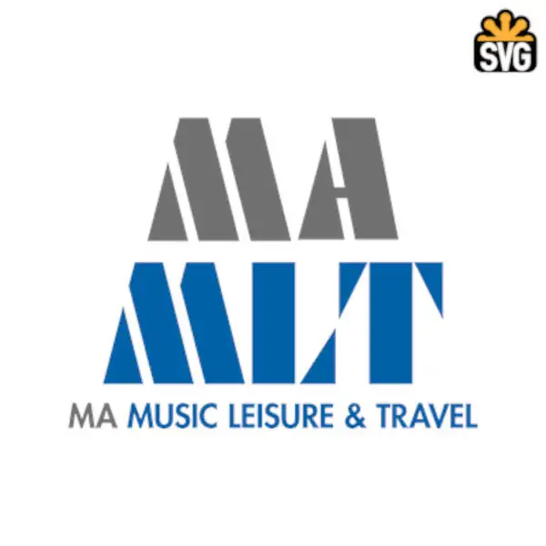 MA Music, Leisure & Travel Logo SVG Digital Download, MA Music, Leisure & Travel Logo SVG Vector Download File