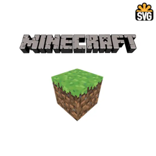 Minecraft Logo SVG Digital Download, Minecraft Logo SVG Vector Download File