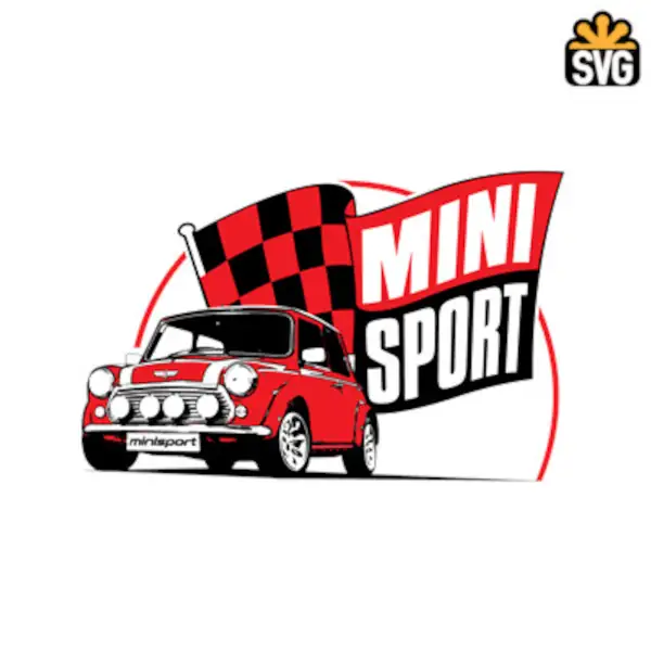Mini Sport Logo SVG Digital Download, Mini Sport Logo SVG Vector Download File