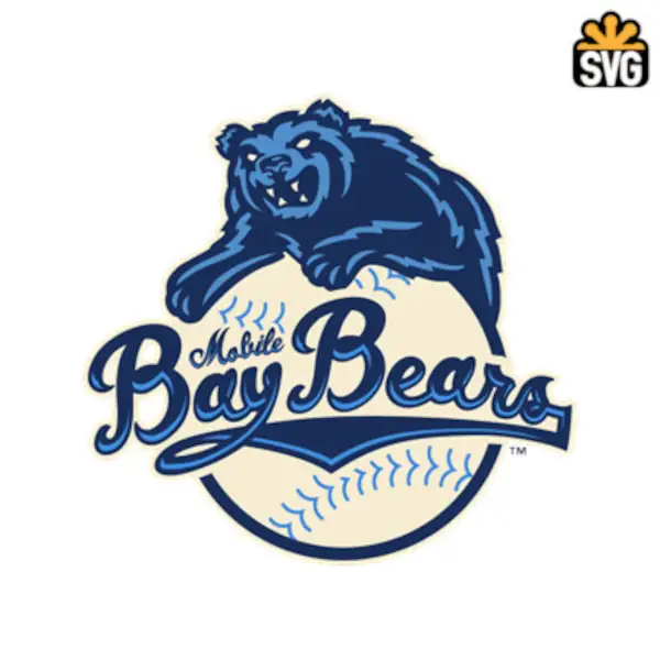 Mobile BayBears Logo SVG Digital Download, Mobile BayBears Logo SVG Vector Download File