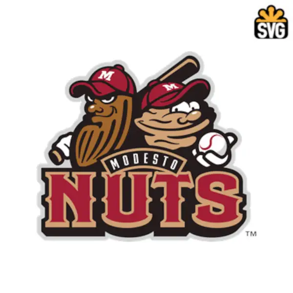 Modesto Nuts Logo SVG Digital Download, Modesto Nuts Logo SVG Vector Download File