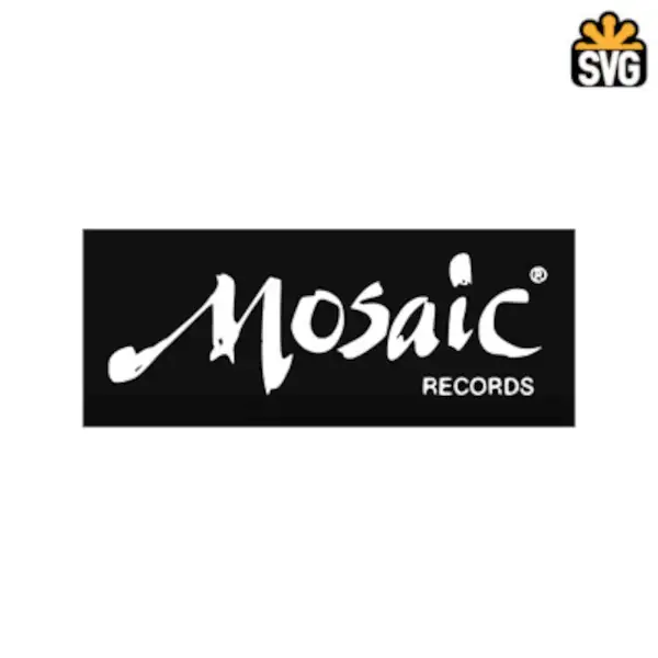 Mosaic Records Logo SVG Digital Download, Mosaic Records Logo SVG Vector Download File