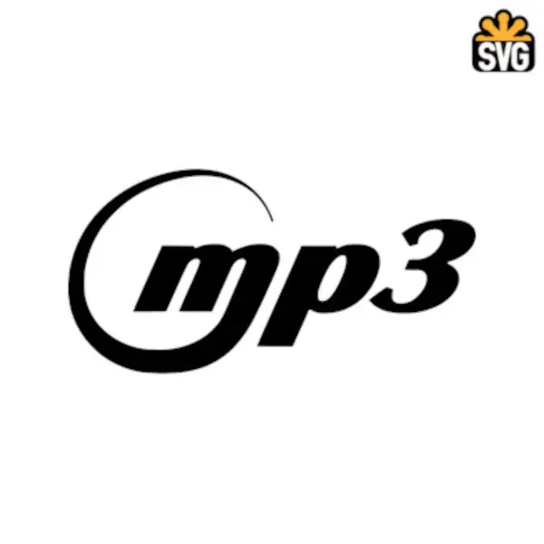 Mp3 Logo SVG Digital Download, Mp3 Logo SVG Vector Download File