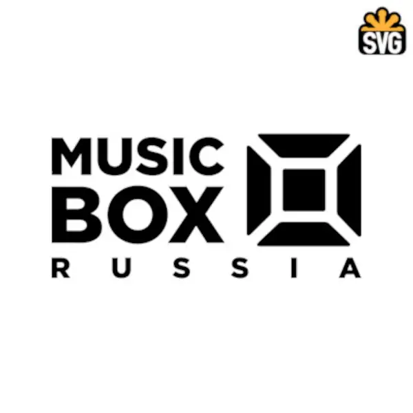 Music Box Russia Logo SVG Digital Download, Music Box Russia Logo SVG Vector Download File