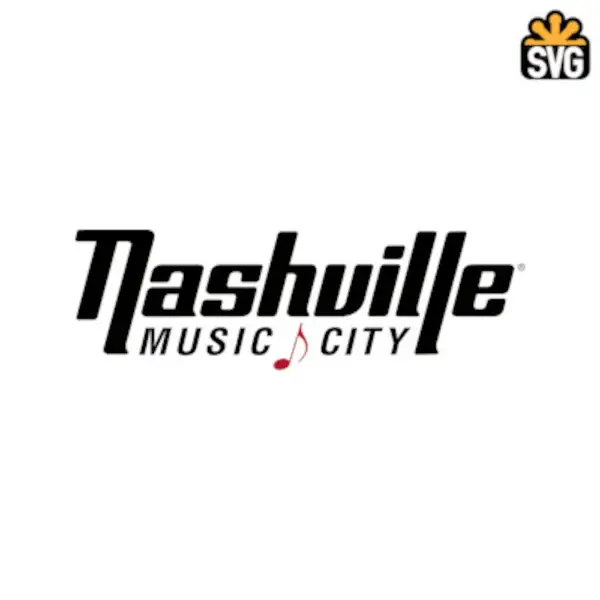 Nashville Music City Logo SVG Digital Download, Nashville Music City Logo SVG Vector Download File