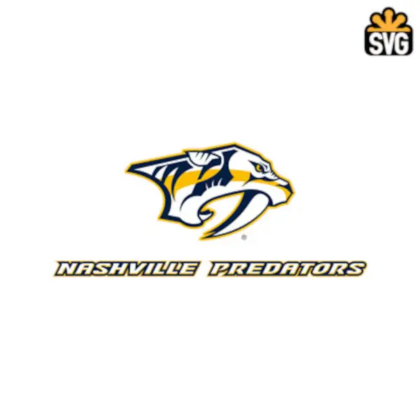 Nashville Predators Logo SVG Digital Download, Nashville Predators v4 Logo SVG Vector Download File