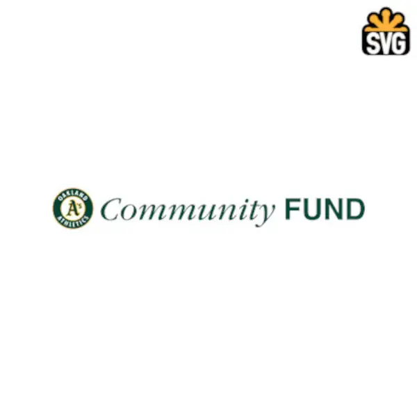Oakland Athletics Community Fund Logo SVG Digital Download, Oakland Athletics Community Fund Logo SVG Vector Download File