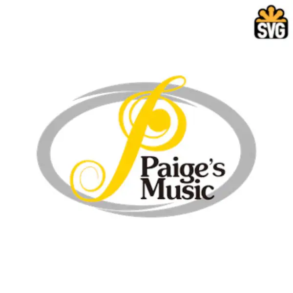 Paige’s Music Logo SVG Digital Download, Paige’s Music Logo SVG Vector Download File