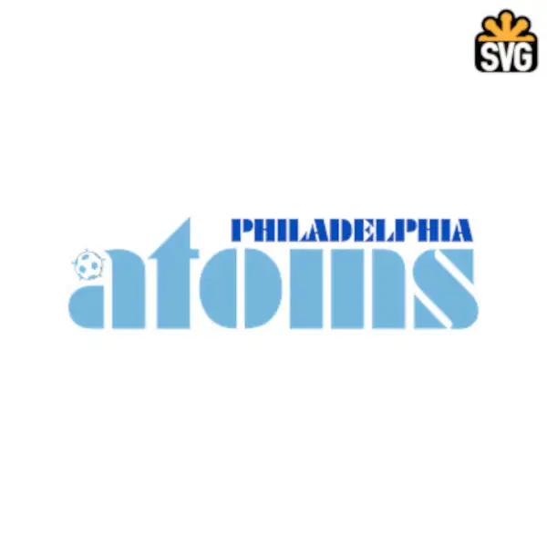 Philadelphia Atoms Logo SVG Digital Download, Philadelphia Atoms Logo SVG Vector Download File