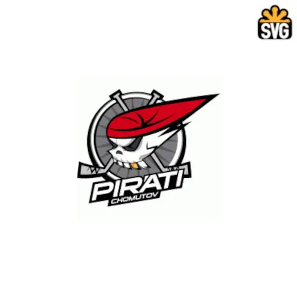 Piráti Chomutov Logo SVG Digital Download, Piráti Chomutov Logo SVG Vector Download File