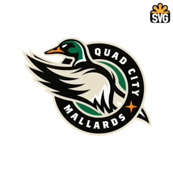 Quad City Mallards Logo SVG Digital Download, Quad City Mallards Logo SVG Vector Download File