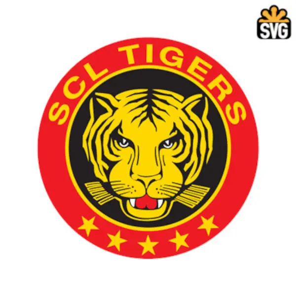 SCL Tigers Logo SVG Digital Download, SCL Tigers Logo SVG Vector Download File