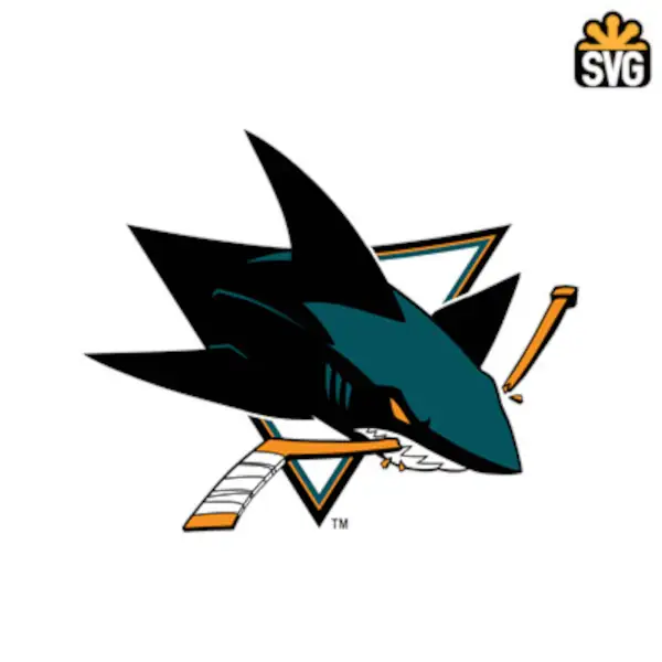San Jose Sharks Logo SVG Digital Download, San Jose Sharks v2 Logo SVG Vector Download File