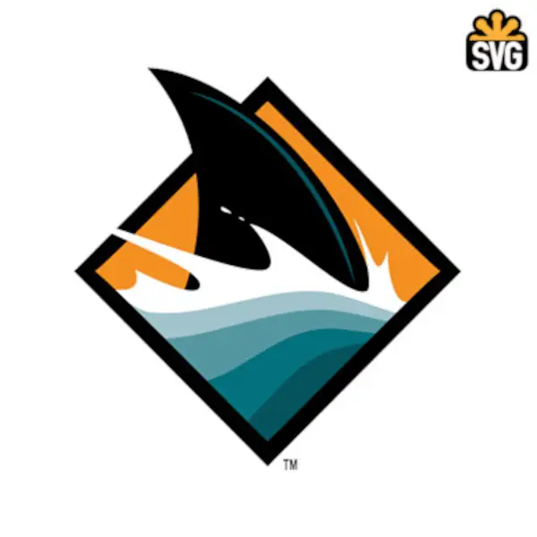 San Jose Sharks Logo SVG Digital Download, San Jose Sharks v3 Logo SVG Vector Download File