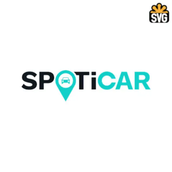Spoticar Logo SVG Digital Download, Spoticar Logo SVG Vector Download File
