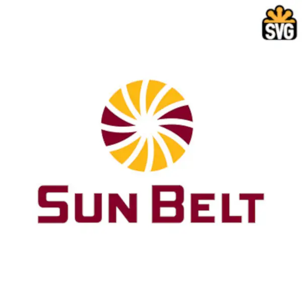Sun Belt Logo SVG Digital Download, Sun Belt Logo SVG Vector Download File