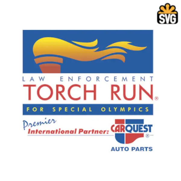 Torch Run For Special Olympics Logo SVG Digital Download, Torch Run For Special Olympics Logo SVG Vector Download File