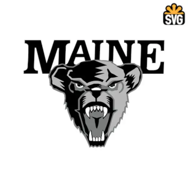 University of Maine Hockey Logo SVG Digital Download, University of Maine Hockey Logo SVG Vector Download File