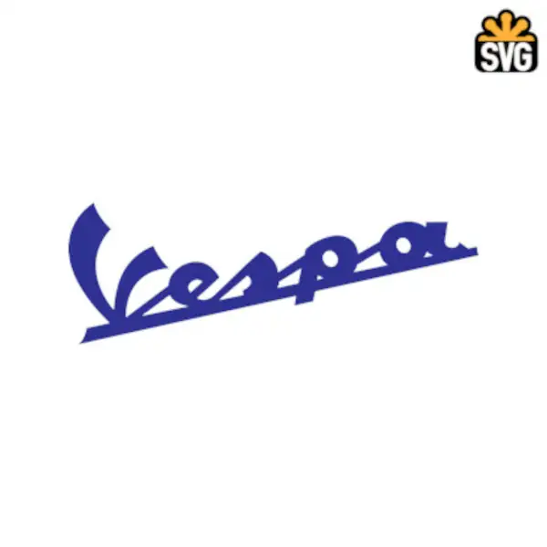Vespa Logo SVG Digital Download, Vespa Logo SVG Vector Download File