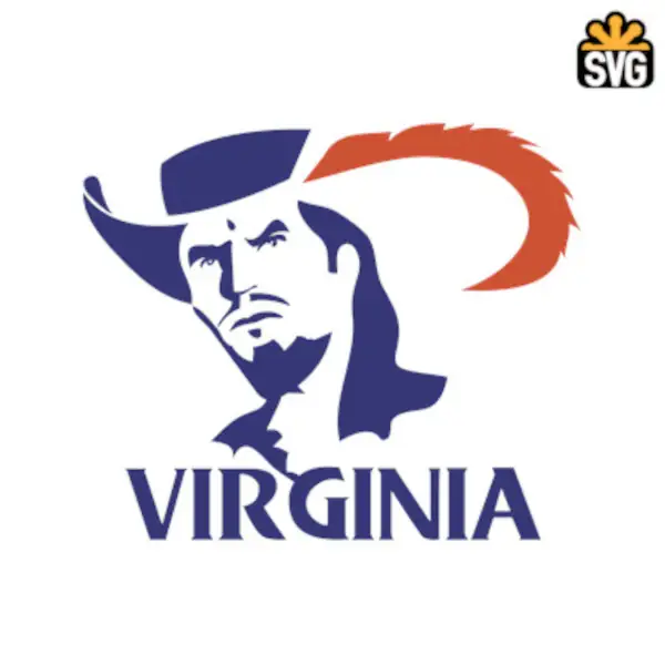 Virginia Cavaliers Logo SVG Digital Download, Virginia Cavaliers v2 Logo SVG Vector Download File