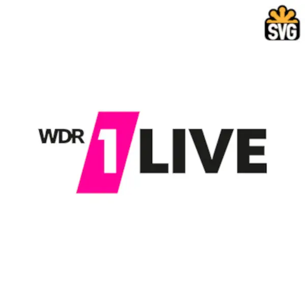 WDR 1 Live Logo SVG Digital Download, WDR 1 Live Logo SVG Vector Download File