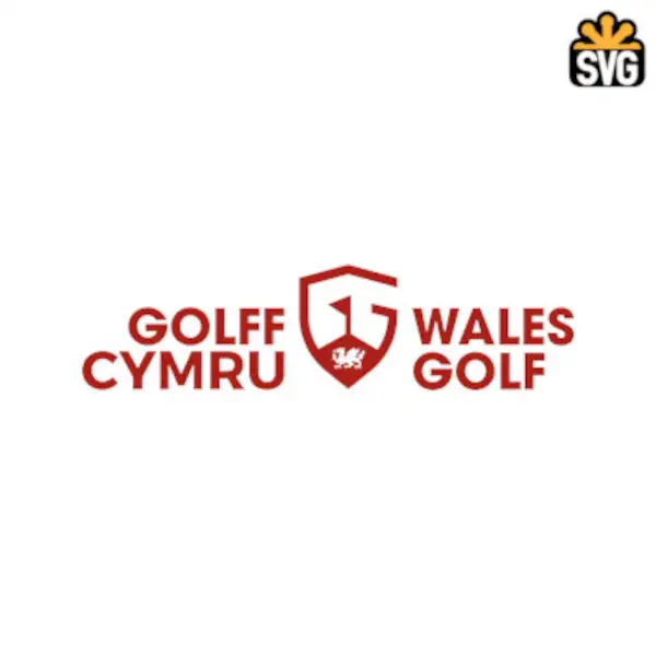 Wales Golf Logo SVG Digital Download, Wales Golf Logo SVG Vector Download File
