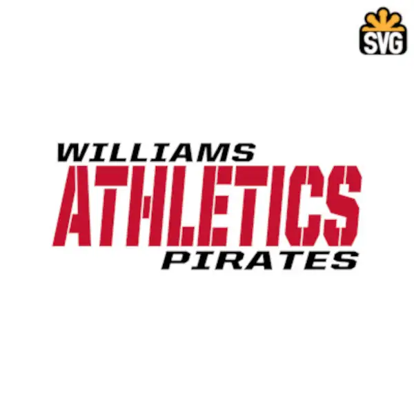 Williams Athletics Pirates Logo SVG Digital Download, Williams Athletics Pirates Logo SVG Vector Download File